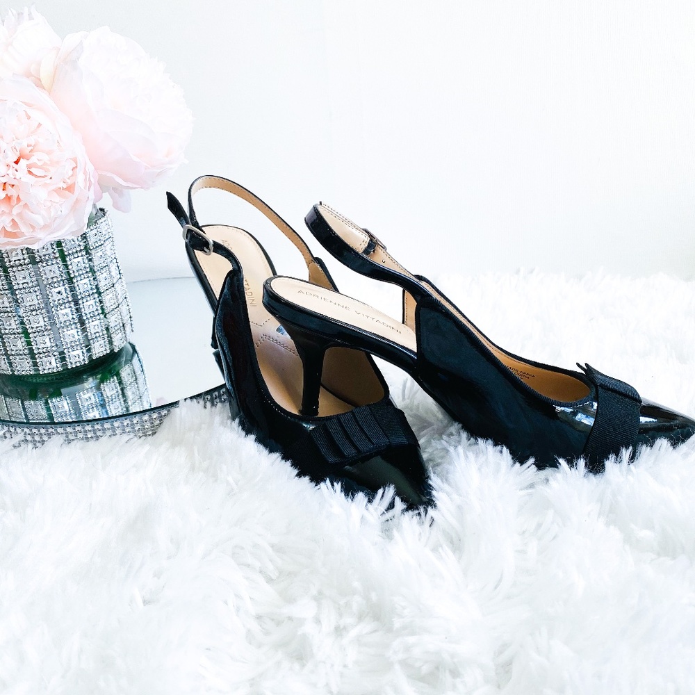 POINTY OFFICE HEELS BLACK SHOES